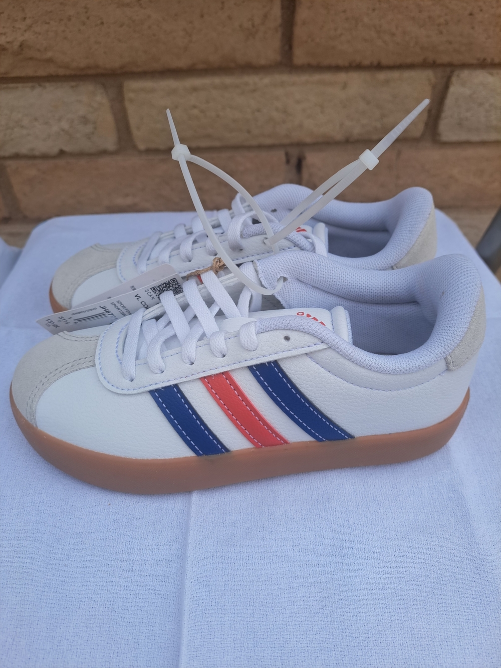 Adidas Court VL Kids Red White And Blue